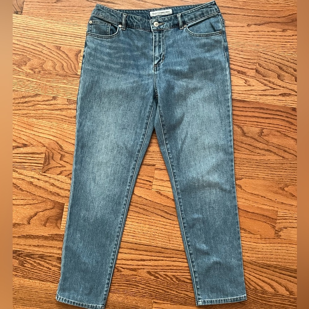 Chico's Platinum Denim Ultimate Fit, Chico's Size 1 (Equivalent 8), Light Blue